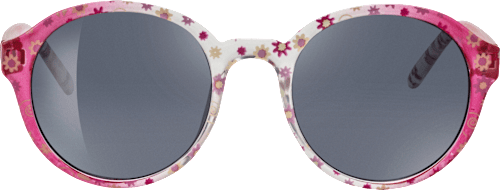 Sonnenbrille Kids pink-weiß mit Blumenmuster SUNDANCE