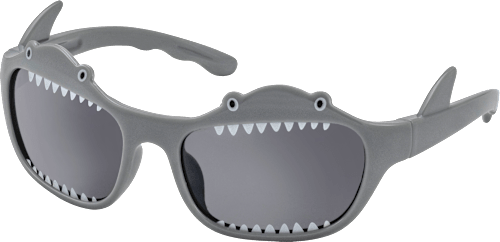 Sonnenbrille Kids grau Haifisch mit Zähnen SUNDANCE