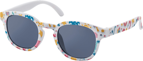 Sonnenbrille Kids weiß mit Sommermotiven SUNDANCE