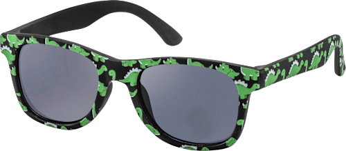 Sonnenbrille Kids schwarz mit grünen Dinos SUNDANCE