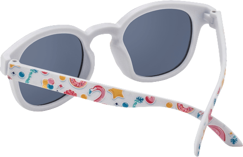 Sonnenbrille Kids weiß mit Sommermotiven SUNDANCE