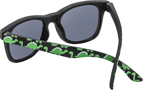 Sonnenbrille Kids schwarz mit grünen Dinos SUNDANCE