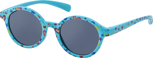 Sonnenbrille Kids türkis mit bunten Motiven SUNDANCE