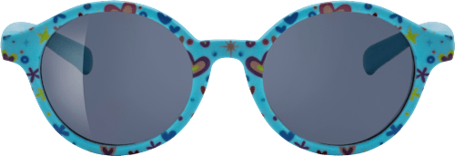 Sonnenbrille Kids türkis mit bunten Motiven SUNDANCE