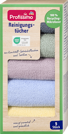 Reinigungstücher nature 100% Recycling-Mikrofaser Profissimo