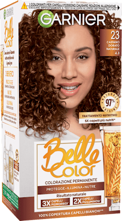 Tinta permanente Belle Color castano dorato naturale 23 GARNIER