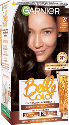 Tinta permanente Belle Color castano scuro naturale 24 GARNIER