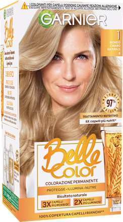 Tinta permanente Belle Color biondo chiaro naturale 1 GARNIER