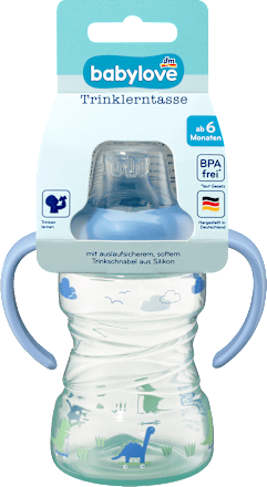 Tanulópohár 6 hónapos kortól, 260 ml-es, többféle babylove