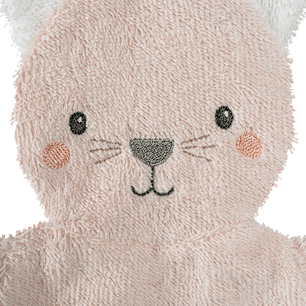 Waschhandschuh Katze, rosa fehn