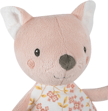 Schmusetuch Katze, rosa fehn