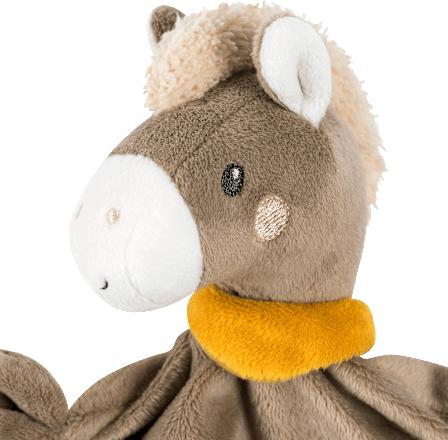 Schmusetuch Pferd, braun fehn