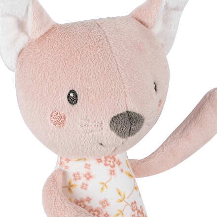 Kuscheltier Katze, rosa fehn