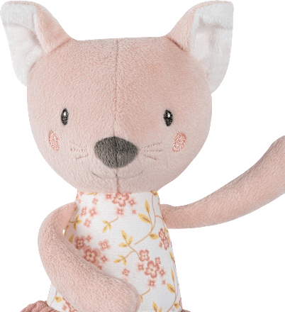 Kuscheltier Katze, rosa fehn