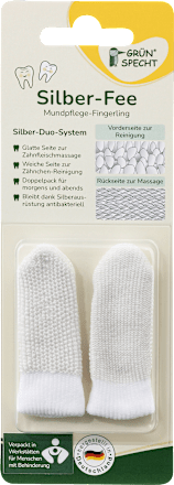 Mundpflege Fingerling Silber-Fee Grünspecht