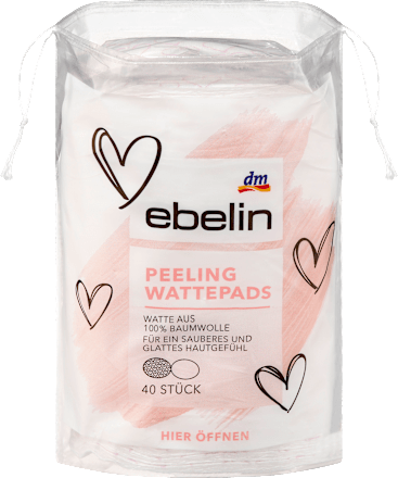 Wattepads Peeling Herzen ebelin