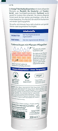 Lozione corpo nutriente burro di karitè Kneipp