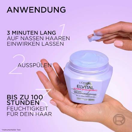 Haarmaske Hydra Hyaluronic L'ORÉAL PARiS ELVITAL