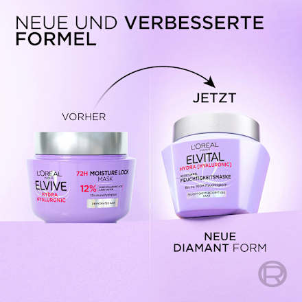 Haarmaske Hydra Hyaluronic L'ORÉAL PARiS ELVITAL
