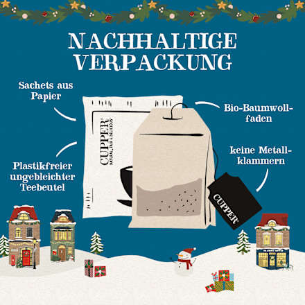 Adventskalender 2026, 24 Tassen Teegenuss Cupper