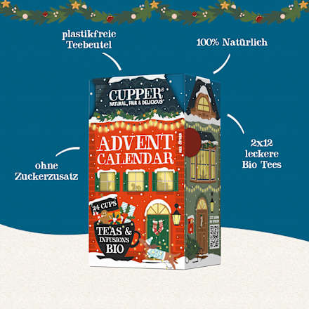 Adventskalender 2026, 24 Tassen Teegenuss Cupper