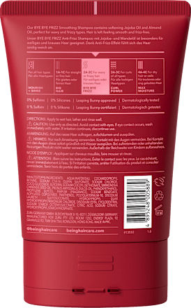 Shampoo Bye Bye Frizz being