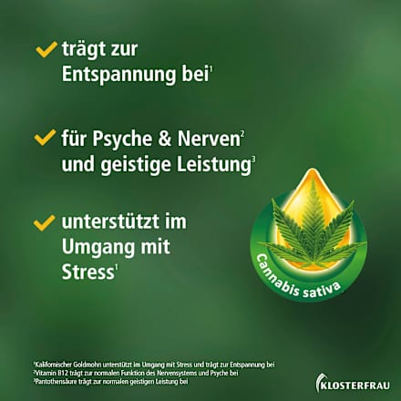 Hanföl 800 & Goldmohn Kapseln Klosterfrau