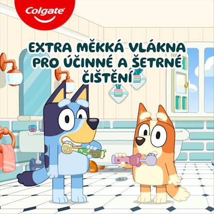 dětský zubní kartáček Kids Bluey 3-5 let Colgate