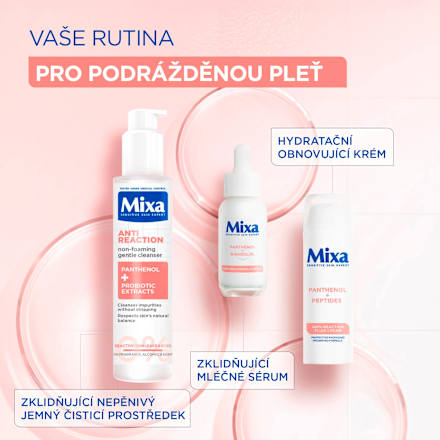 Upokojujúce pleťové sérum Anti Reaction Panthenol + Bisabolol Mixa