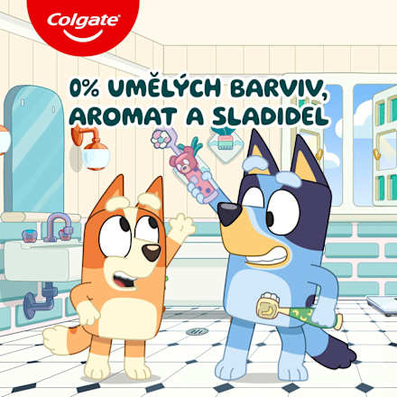 dětský zubní kartáček Kids Bluey 3-5 let Colgate