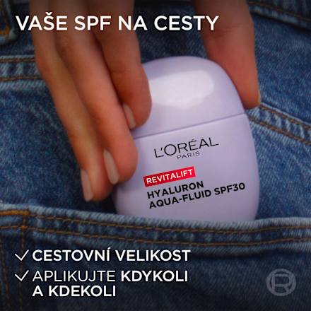 Revitalift Filler denní pleťový Aqua-fluid Hyaluron Plumping SPF30 L'ORÉAL PARiS REVITALIFT