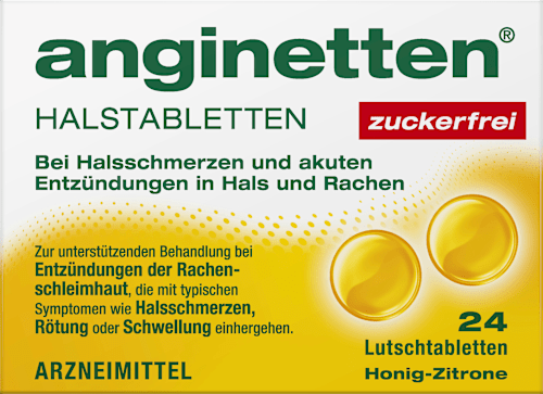 Halstabletten Honig Zitrone zuckerfrei anginetten