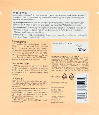 Flasteri za izbjeljivanje Brightening Gel-Needle hautsache
