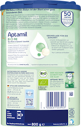 Anfangsmilch Pre von Geburt an Aptamil