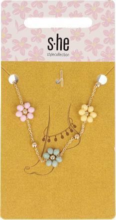 Fußkette vergoldet mit Blumen s-he stylecollection