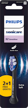 Náhradné hlavice Sonicare S2 Sensitive, Extra Soft, čierna Philips Sonicare