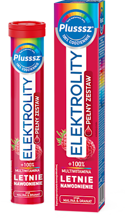 Elektrolity +100% Multiwitamina Malina i Granat Plusssz