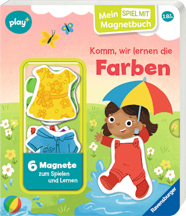 Kinderbuch play+ Mein Spiel Komm, wir lernen die Farben Ravensburger