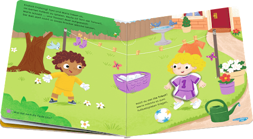 Kinderbuch play+ Mein Spiel Komm, wir lernen die Farben Ravensburger