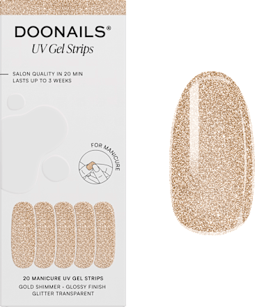 Glitter Me Up UV Nagelfolien Gold Shimmer  Doonails