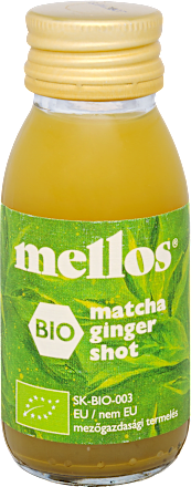 Bio matcha-gyömbér shot mellos