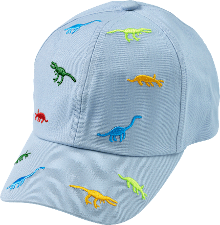 Basecap mit Dino-Muster, blau, Gr. 52/53 PUSBLU