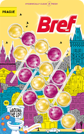 Tuhý WC blok Around the Loo Bohemian Berry Praha Bref