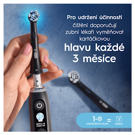 náhradní hlavice iO Series Ultimate Clean, černé Oral-B