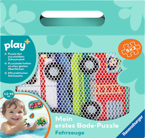 Puzzle Play+ Mein erstes Bade-Puzzle Fahrzeuge Ravensburger