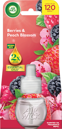 Elektromos légfrissítő utántöltő Erdei gyümölcs és barack illatal AIR WICK