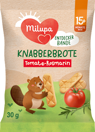 Kindersnack Knabberbrote Tomate-Rosmarin ab 15+ Monaten Milupa