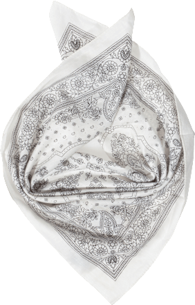 Bandana Paisley offwhite  PURSET