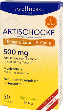 Artischocke Cynarin + Mariendistel Kapseln the wellness co.