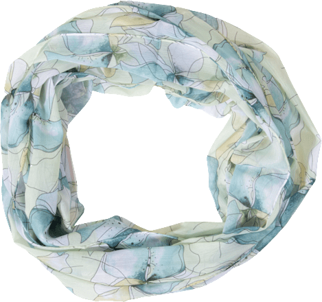 Schal Loop mit Blumenprint  PURSET